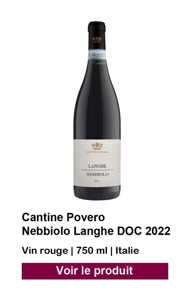 Cantine Povero Nebbiolo Langhe DOC 2022